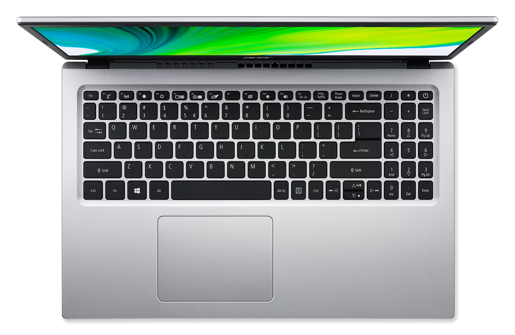 15.6" Full HD Display Intel Celeron N4500 4GB DDR4 128GB eMMC Pure Silver Windows 11 Home Laptop W286225