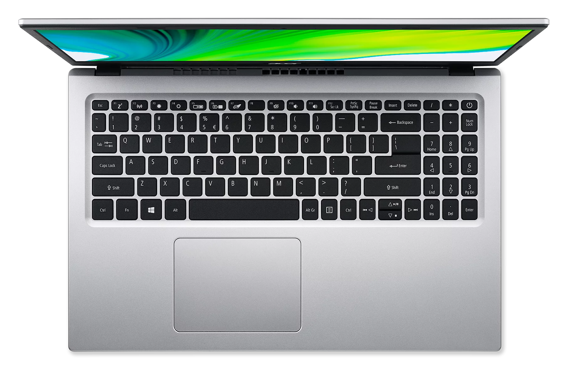 15.6" Full HD Display Intel Celeron N4500 4GB DDR4 128GB eMMC Pure Silver Windows 11 Home Laptop W286225
