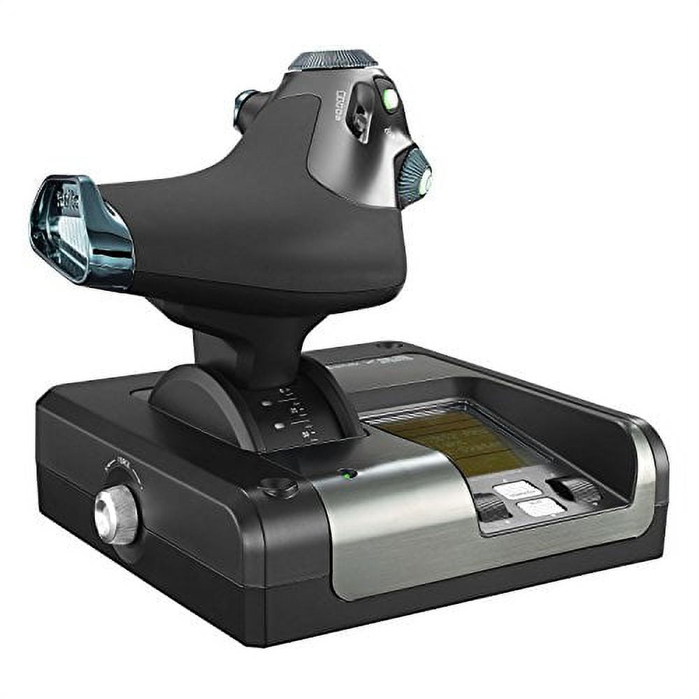 Black/Silver Flight Control System and Joystick Simulator with LCD Display Y6282