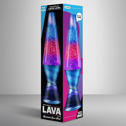 14.5 inch Purple/Blue Plastic Lava Lamp B488
