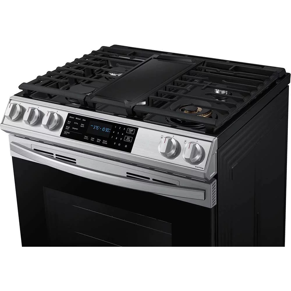 6.0 cu. ft. Smart Slide-in Gas Range with Air Fry in Stainless Steel A4956