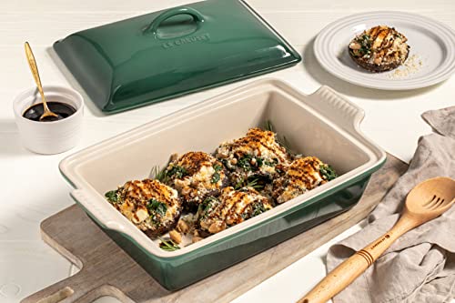 Stoneware Covered Rectangular Casserole, 4 qt. (12" x 9"), Rhone K38381