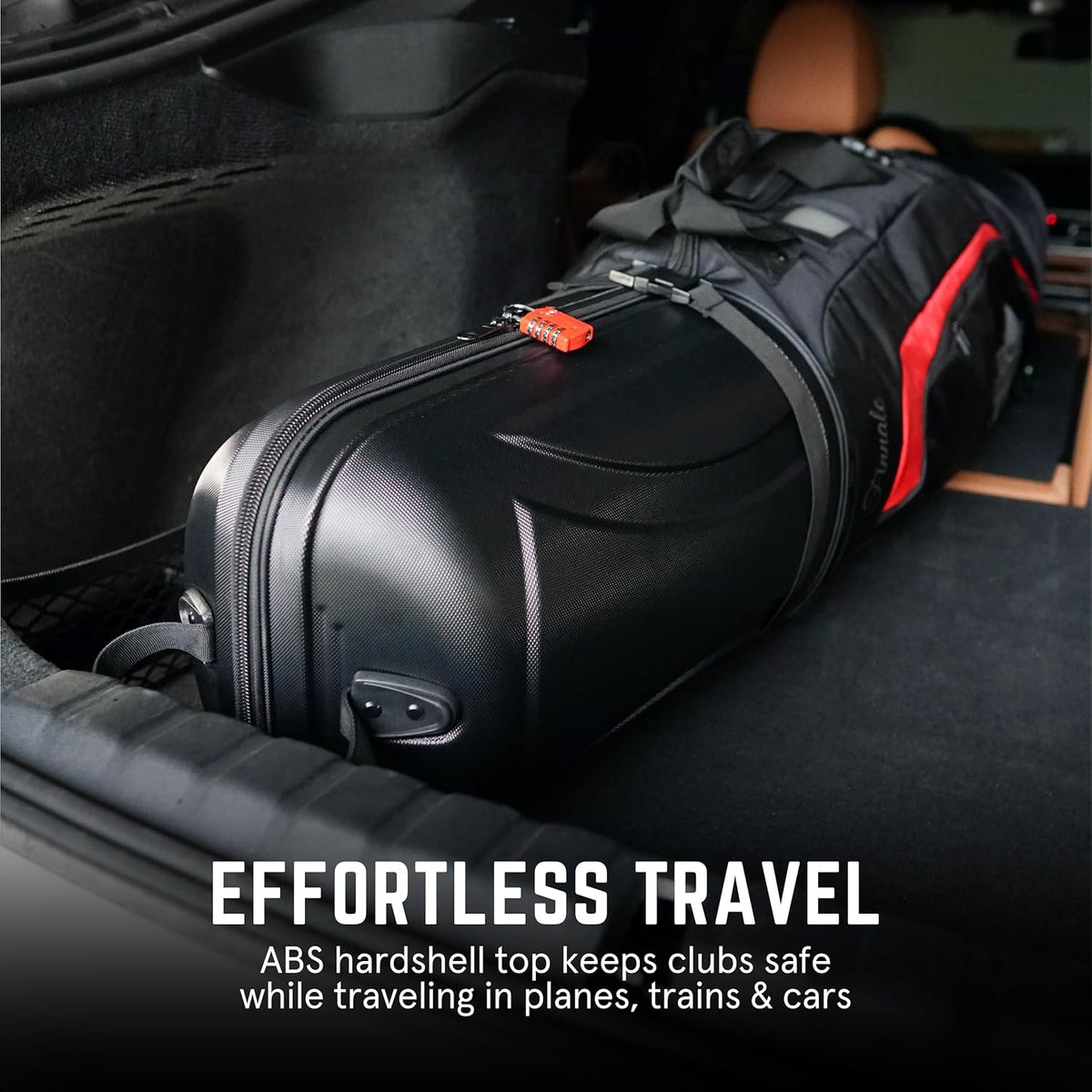 Golf Travel Bag with Hard Case Top and TSA Lock K3952
