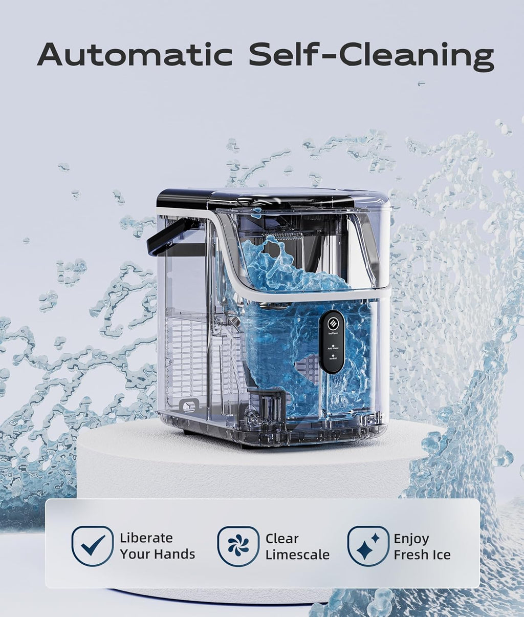 Stainless Steel Nugget Ice Maker, 33 lbs/24H P785