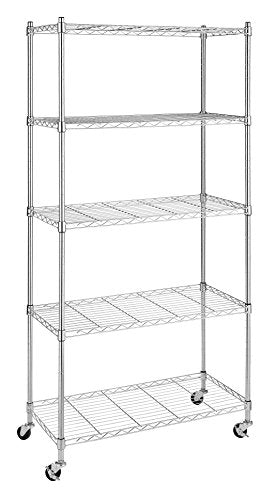 3 Tier Chrome Rolling Utility Cart P252757