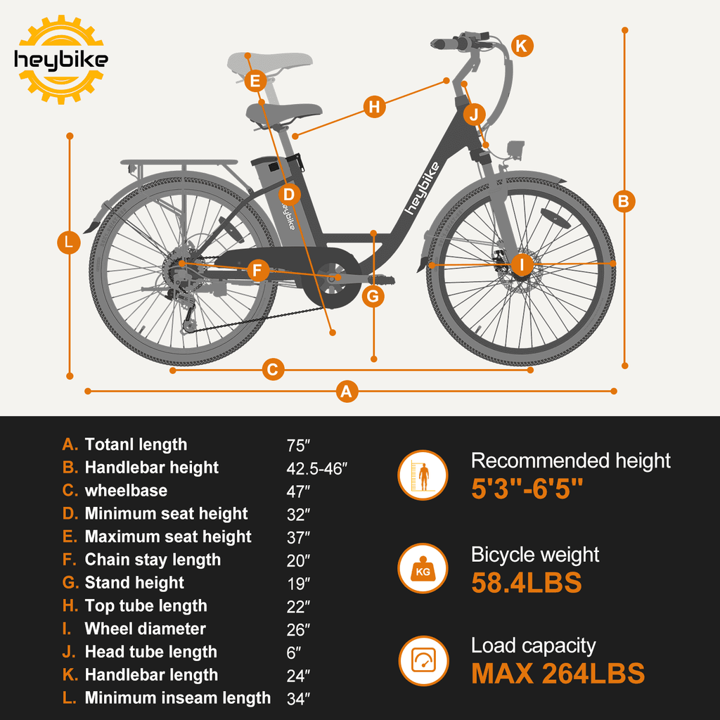 Electric City Cruiser Bicycle 26" 7-Speed Electric Bike with Removable Battery P696