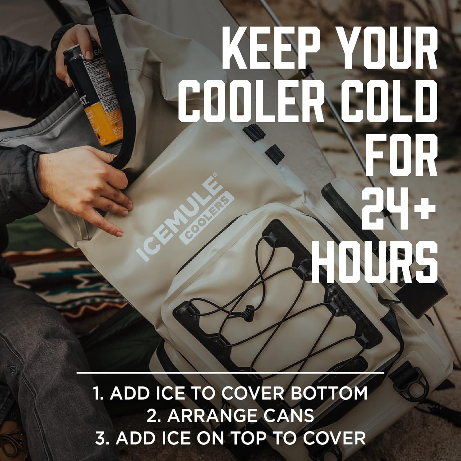 30 Liter Waterproof Soft Sided Cooler Backpack J81457