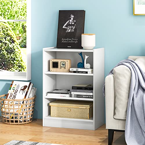 Black 3 Shelf Bookcase with Adjustable Shelves O600336