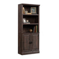 Heritage Walnut Finish 5 Shelf Bookcase with Doors G140804