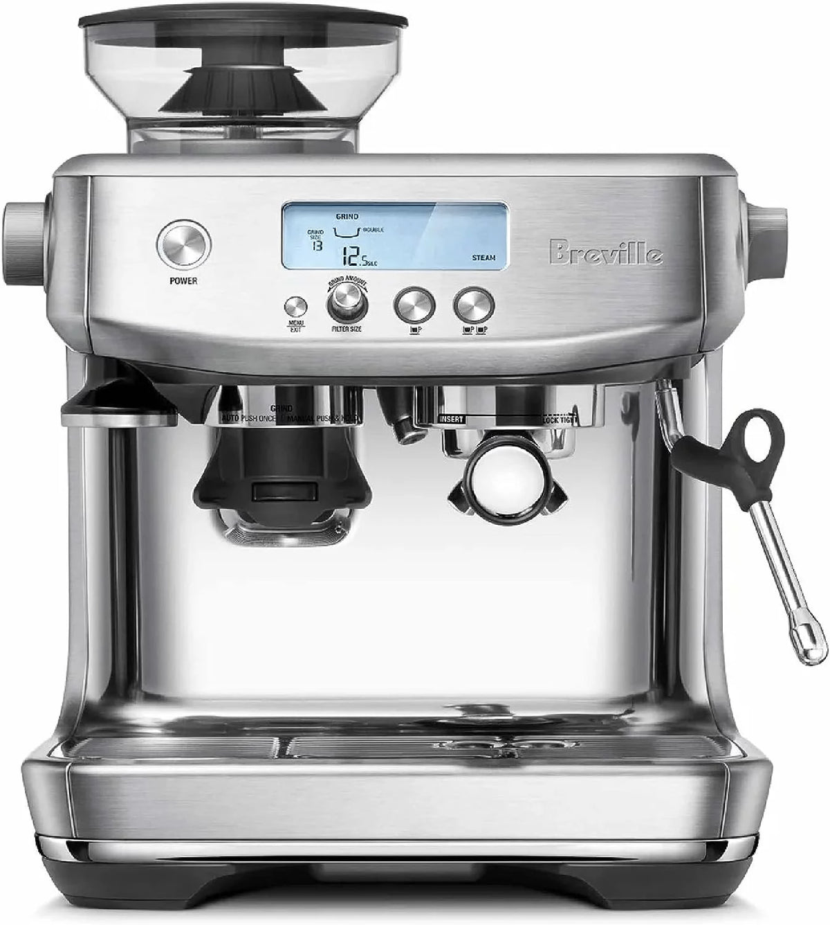 Medium Brushed Stainless Steel Espresso Machine J952464