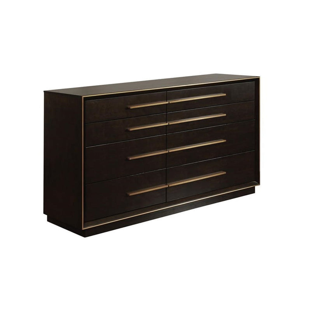 4-piece Wood California King Panel Bedroom Set in Brown and Gray G71813