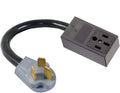 3-Prong Plug to 4-Pin Receptacle Adapter Power Cord, 50A-125/250V, Pack of 2 S8473