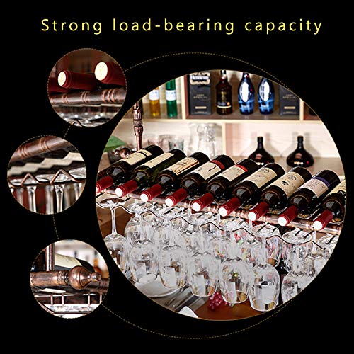 Rustic Metal Wine Rack Wall Mounted R5912