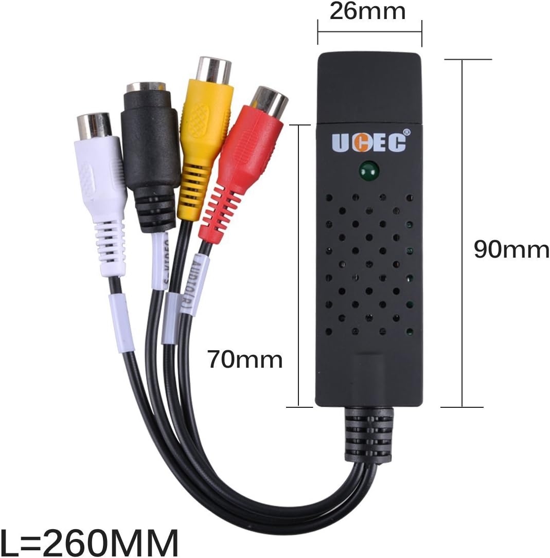 RCA to USB Audio Video Capture Card Converter K381935