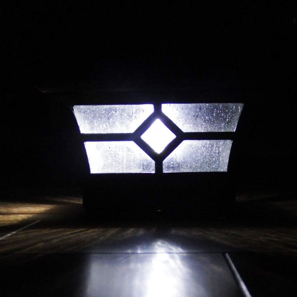 Bronze Metal Glass 6 x 6 Inches Solar Post Cap V710130