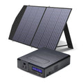 200W 154Wh Portable Power Station with 100W Foldable Solar Panel I1300
