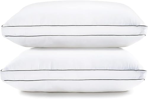 King Size Set of 2 White Down Alternative Pillows P789031