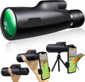 30x50 HD Waterproof Monocular with Smartphone Adapter Tripod BAK4 Prism FMC I79222