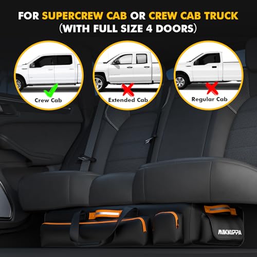 Black Under Seat Storage Bag with 4 Detachable Inner Dividers J2303
