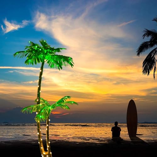 5Ft 121 LED Light Up Artificial Palm Tree Q39133