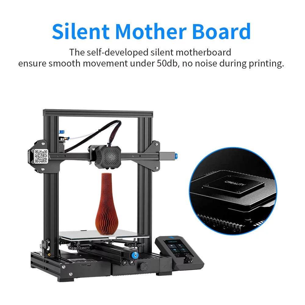 3D Printer Printing Size 220x220x250mm Aluminum Black E739