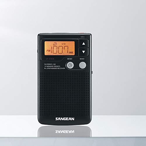Black FM-Stereo AM Digital Tuning Pocket Radio J924