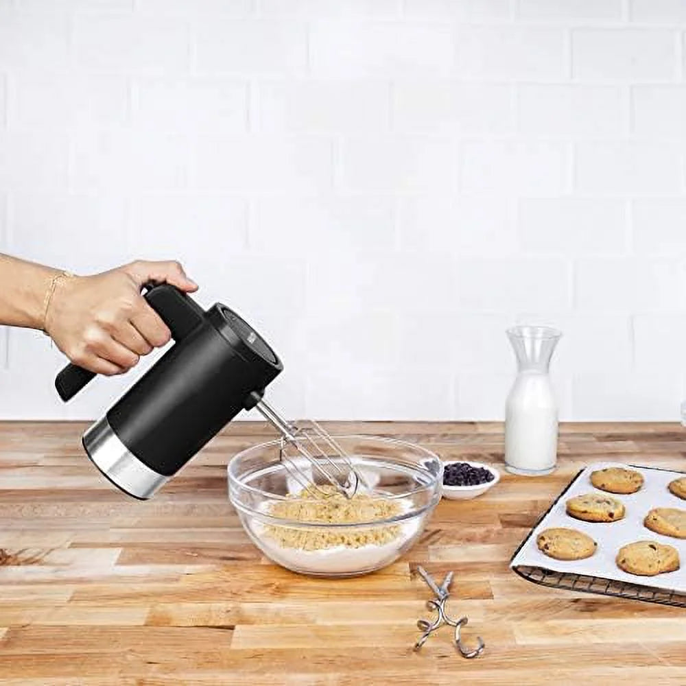 Black Cordless Electric Hand Mixer X4437