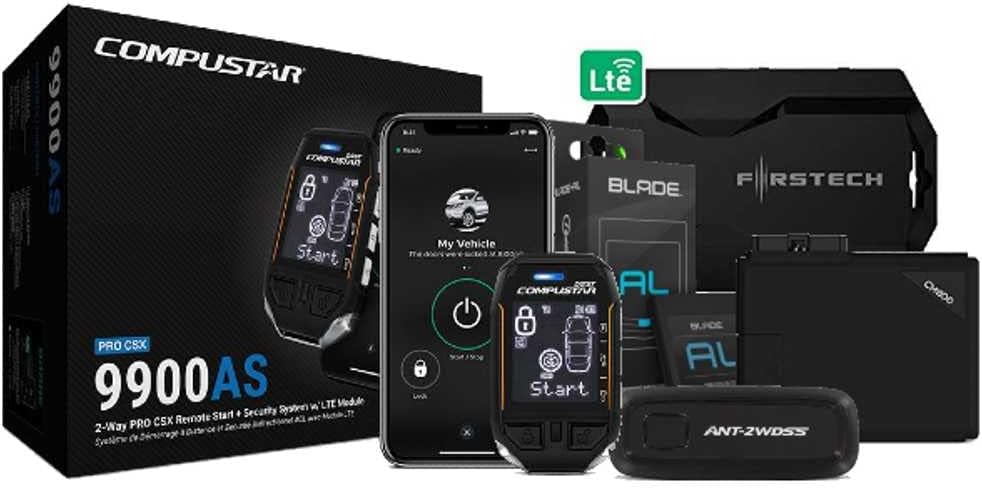 2-Way Remote Start & Alarm with Bypass Module and Drone Mobile Module Package N794
