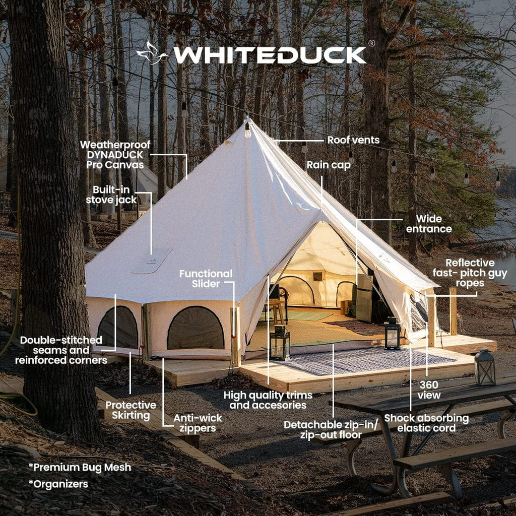 Canvas Bell Tent with Stove Jack T658