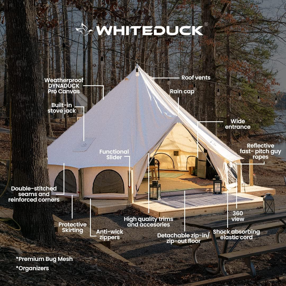 Canvas Bell Tent with Stove Jack T658