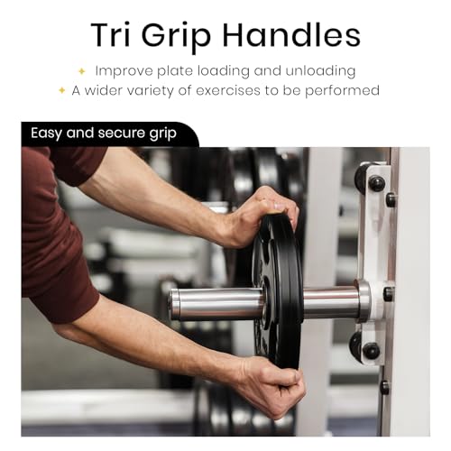 2.5-45LB Rubber Olympic Grip Weight Plates M82993