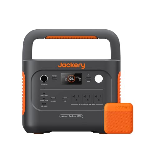 1070Wh Portable Power Station with 200W Solar Panel LiFePO4 Battery N962604