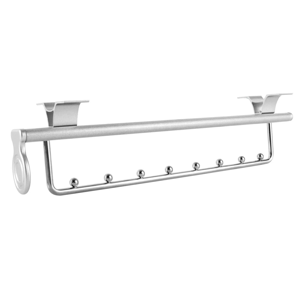 Stainless Steel Clothes Rail Retractable Closet Pull Out Rod 46x14x10cm I391778