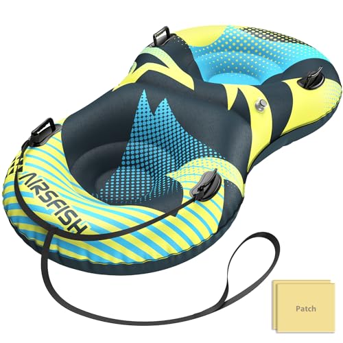 Inflatable Snow Sled with Towable Leash H9485