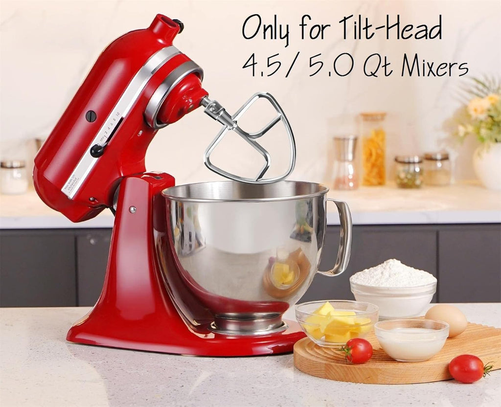 Stainless Steel Flat Beater for KitchenAid Tilt-head & 4.5-5 Qt Mixers P474