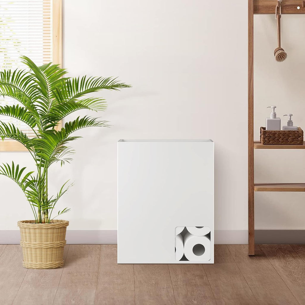 White Toilet Paper Storage Organizer T815
