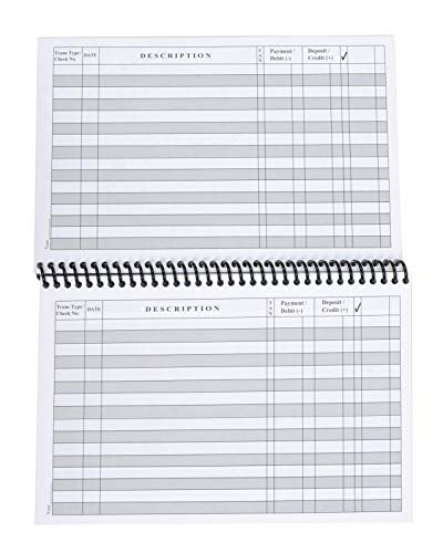 1 Pack Wide Edition Checkbook Register W80455