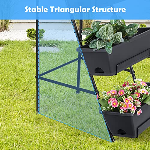 Brick Red 4 Tier Raised Garden Bed S259