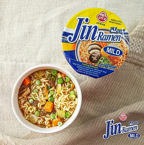 Jin Ramen Mild Instant Cup Noodle 65g 6 Pack W919876