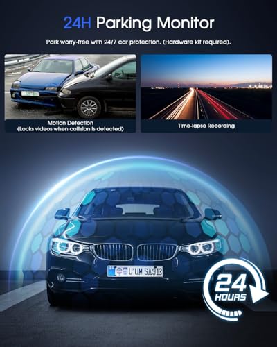Mini Dash Cam with WiFi, 2K, WDR Night Vision, Parking Monitor B3624