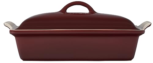 Stoneware Covered Rectangular Casserole, 4 qt. (12" x 9"), Rhone K38381