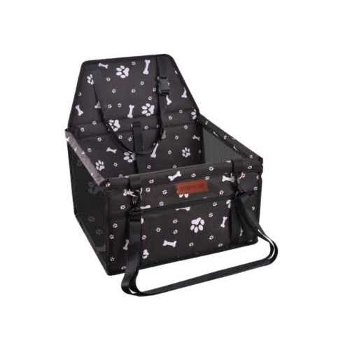 Dog Car Seat with Clip-On Safety Leash and PVC Support Pipe V64512