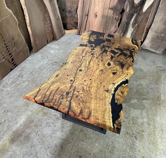 Epoxy Wooden Dining Table (30 x 36 x 24 Inches) M583
