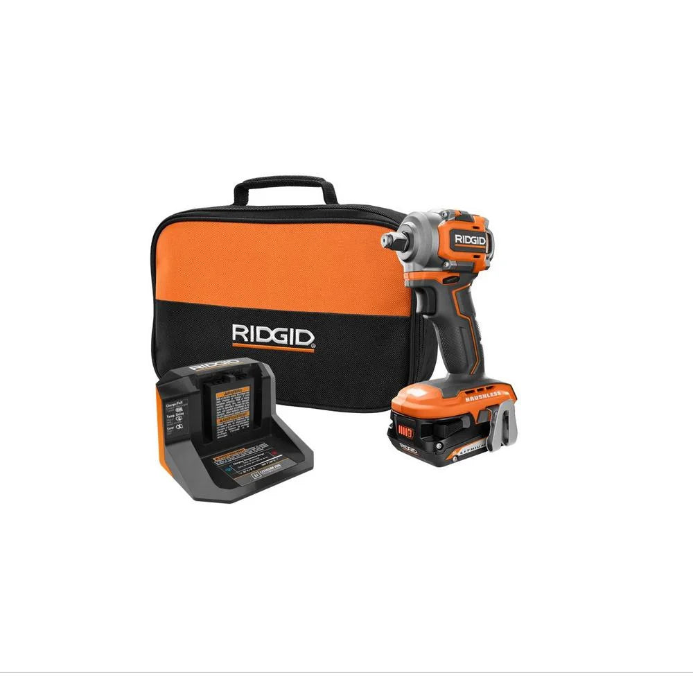 18V SubCompact Brushless Cordless 1/2 in. Impact Wrench Kit with 2.0 Ah Battery U3258