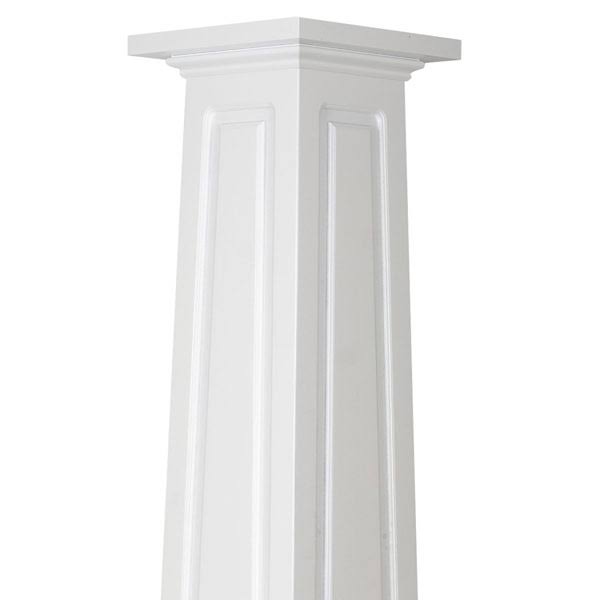 72x22 H x 11.63x22 W Square Tapered Raised Panel Post E1406