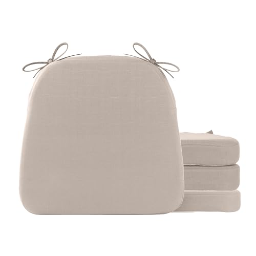 Sage Green 16"x16"x2" Set of 2 Chair Cushions with Ties X334