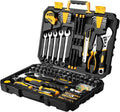 158 Piece Hand Tool Set with Plastic Toolbox Storage Case I96875