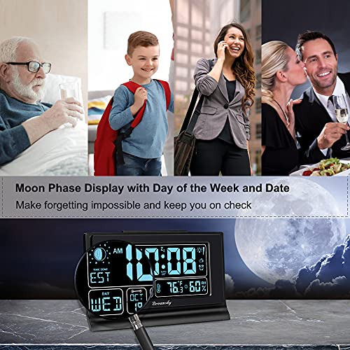 Auto Set Digital Alarm Clock with 5 Inch Large Display A716