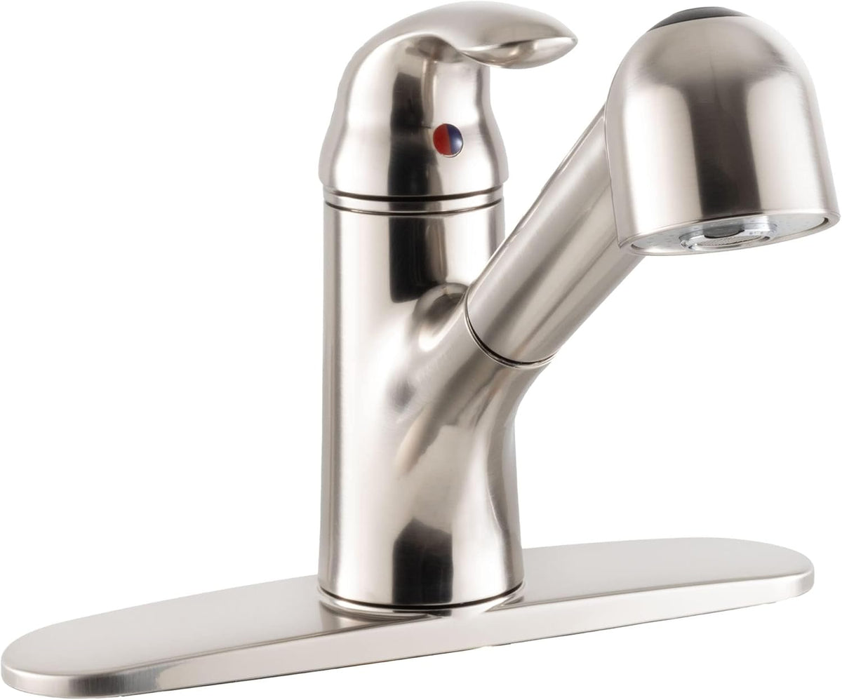 RV Kitchen Pull Out Faucet Brushed Nickel C607927