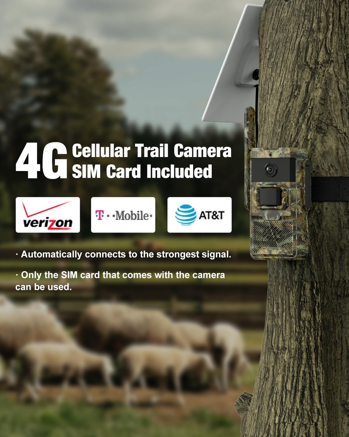 4G LTE Cellular Trail Camera with Solar Power G225567